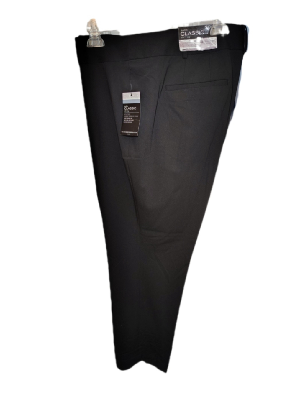 Liz Claiborne Career Woman Audra Classic Slim Leg Pants 20W Black Career Office - Picture 3 of 13
